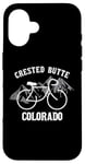 Coque pour iPhone 16 Graphique Biking Colorado Crested Butte