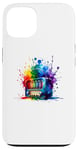 Coque pour iPhone 13 Splash Art Radio Vintage Radios Antiques