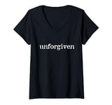 Womens unforgiven V-Neck T-Shirt