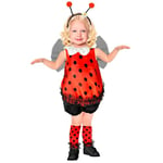 W WIDMANN MILANO Party Fashion - Costume enfant coccinelle, costume animalier pour le carnaval, les fêtes à thème