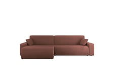 Barile Sofa med Divan 3-seter - Rosa sjeselong Lyserød