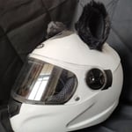 (1 pari korvia J) Luovat söpöt pehmoiset kissan korvat Koristele moottoripyöräkypärä 1 Pari Motocross-kypärä koristetarra Tarvikkeet Cosplayer Styling