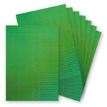 Springboard A4 Holographic Card Sheets - 230gsm Cardstock for Card Making - Holographic Card Compatible w/Die-Cutting Machines - Sparkly Craft Supplies - Green (Cracked Ice) - 10-Pack