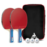 JOOLA DUO Set de tennis de table avec 2 raquettes et 3 balles