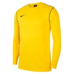 Nike Park20 Crew Top Sweatshirt Mixte Enfant, Tour Yellow/Black/(Black), FR (Taille Fabricant : XS)