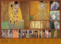 Cobble Hill 1000 Piece Puzzle The Golden Age of Klimt-Sample Poster Included