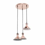 Minisun Castoro 3 Way Pendant Drop-Copper- Bulbs included!