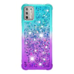 Motorola Moto G9 Plus Case Gradient Quicksand Gradient Quicksand Soft TPU puskurin tyynynpäällinen - sininen ja violetti