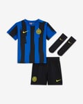 Inter Milan 2023/24 (hjemmedrakt) Nike Dri-FIT draktsett i tre deler til sped-/småbarn