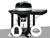 Barbecue à charbon Napoleon Kettle Pro 57 cm sur chariot + Housse pour barbecue à charbon Kettle PRO 57cm sur chariot + Lot de 2 paniers à charbon - Napoleon