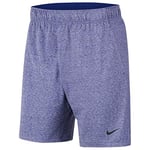 Nike Men's Yoga Dri-Fit Shorts, Blue(deep royal blue/htr/(black)) Small