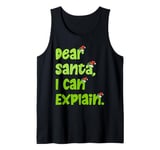 Christmas Costume DEAR SANTA I CAN EXPLAIN Funny Children Tank Top