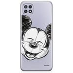 ERT GROUP Coque de téléphone Portable pour Samsung A22 5G Original et sous Licence Officielle Disney Motif Mickey 016 Parfaitement adapté à la Forme du téléphone Portable, partiel imprimé