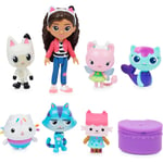 Gabby's Dollhouse, Deluxe Figure Gift Set med 7 leksaksfigurer och överraskningstillbehör, leksaker för barn från 3 år