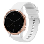 Garmin Vivoactive 4S Urrem i silikone, 18mm - Hvid