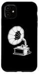 Coque pour iPhone 11 Platine vinyle Vintage Record Player classique Gramophone