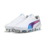 Puma KING ULTIMATE MxSG Unisex Football Boots - White - Size UK 7