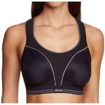 Shock Absorber Ultimate Run Womens Sports Bra Black Support Seamless Padded