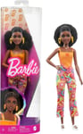 Barbie Fashionistas, cheveux noirs bouclés et vêtements colorés - Mattel