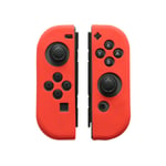 02 Punainen vasen oikea Pehmeä silikonikumikahva Gel Guard L R Controller Gamepad Sleeve Kotelon suojus Nintendo Switch Joy-Con Joycon NS:lle