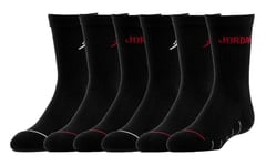 Nike Air Jordan Jumpman Lot de 6 paires de chaussettes pour enfant Noir 3 à 5 ans