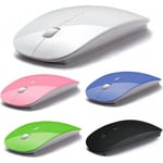 Ultra Mince 2.4 Ghz Souris Optique Sans Fil Ordinateur Pc Souris Avec Adaptateur Usb Mause Pour Apple Macbook Mac Souris Sans Fil