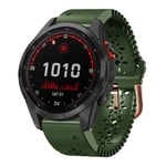 Garmin Fenix ​​7S Solar Silicone klockarmband, 20mm - Grön