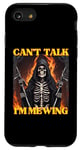 Coque pour iPhone SE (2020) / 7 / 8 Can't Talk I'm Mewing Funny Cringe Hard Skeleton Meme