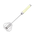 Egg Whisk, Stainless Steel Hand Push Whisk Blender, Versatile Tool for Egg Beater, Milk Frother, Rotating Push Mixer Stirrer, Kitchen Utensil for Whisking, Beating, Stirring