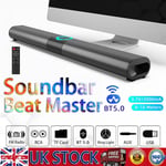 TV Soundbar Subwoofer 4 Speakers Wireless Bluetooth 5.0 Sound Bar Home Theater