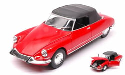 WELLY - Voiture cabriolet CITROEN DS 19 de couleur rouge - 1/24 - WEL22506H-W