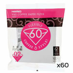 Hario V60-02 paperisuodattimet (60 kpl)