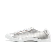 Roxy Baskets Bayshore à Enfiler pour Femme, Rayures Noires, 37.5 EU