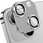 Lot De 3 Films De Protection D'appareil Photo Pour Iphone 15 6,1 Pouces / Iphone 15 Plus 6,7 Pouces], Verre De Protection Monobloc En Alliage De Zinc, Version Mise À Jour], Ultra Hd, Incassable ? Argent