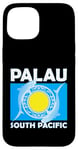 iPhone 15 Flag of Palau South Pacific Spotted Shark Case