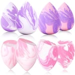 Beauty Blender,8 PCS Eponge Maquillage, Éponges de Maquillage Sans Latex,Eponge Maquillage Fond de Teint, Real Techniques Eponge, pour Fond de Teint, Poudre, Crème Solaire et Crème