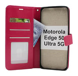 Crazy Horse Motorola Edge 50 Ultra 5G Plånboksfodral (Hotpink)