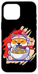 Coque pour iPhone 16 Pro Max Art japonais et ours panda japonais Ramen