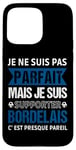 Coque pour iPhone 15 Pro Max Supporter Bordelais Cadeau Football Supporter De Bordeaux