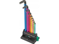 Wera 950/9 Hex-Plus Multicolour 3 Unbrako Vinkelskruetrækker-Sæt 9 Dele