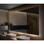 Miroir LED Lumineux 120x70 cm de Salle de Bain Mural AmbientLine avec éclairage Blanc Froid 7000K L58 Artforma - Transparent
