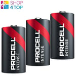 3 PROCELL DURACELL D LR20 INTENSE ALKALINE BATTERIES TORCIA EXP 2027 1.5V NEW