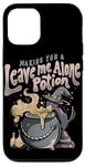 iPhone 12/12 Pro Halloween Making A Leave Me Alone Potion Black Cat Witch Case