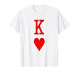 Playing Cards Costume, Halloween King of Hearts Tee Shirt T-Shirt