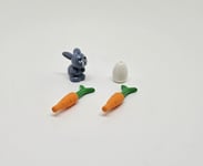 LEGO Friends Bunny Rabbit SAND BLUE carrot Egg Minifigure NEW (B13)