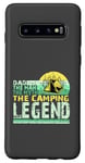 Coque pour Galaxy S10 Papa, le mythe, la légende du camping, un camping-car amusant