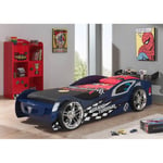 Pack - Lit Enfant Voiture & Armoire "Gran Turismo" Bleu & Rouge