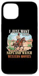 Coque pour iPhone 13 Faites la sieste et regardez un fan du film Western Movie Lover