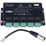 DC5V-24V 12 Canaux DMX 512 RVB LED Contrôleur De Bande DMX Décodeur Gradateur Pilote Utilisation pour LED Bande Tech