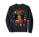 African American Christmas Santa Claus Sweatshirt